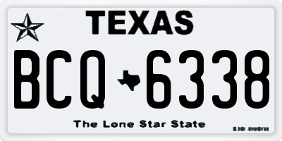 TX license plate BCQ6338