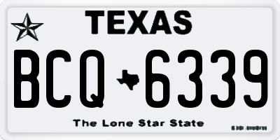 TX license plate BCQ6339