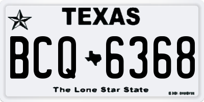 TX license plate BCQ6368