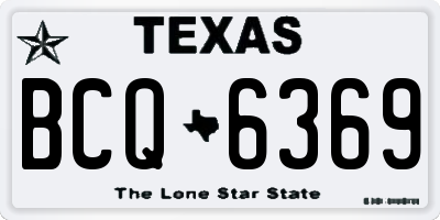 TX license plate BCQ6369