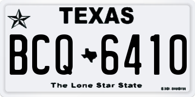 TX license plate BCQ6410