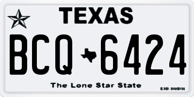 TX license plate BCQ6424