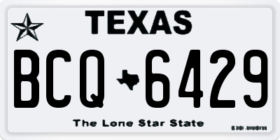 TX license plate BCQ6429