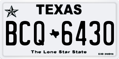 TX license plate BCQ6430