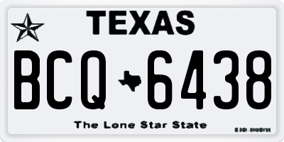 TX license plate BCQ6438