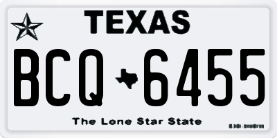 TX license plate BCQ6455