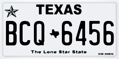TX license plate BCQ6456