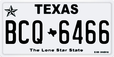 TX license plate BCQ6466