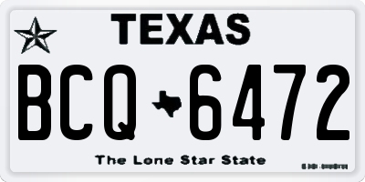 TX license plate BCQ6472