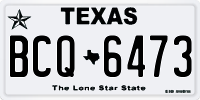 TX license plate BCQ6473