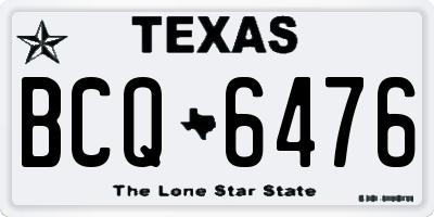 TX license plate BCQ6476