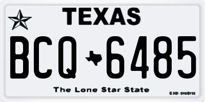 TX license plate BCQ6485
