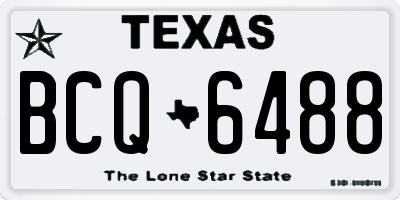 TX license plate BCQ6488