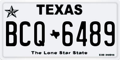 TX license plate BCQ6489