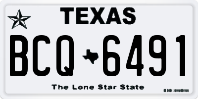 TX license plate BCQ6491