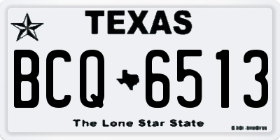 TX license plate BCQ6513