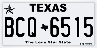 TX license plate BCQ6515