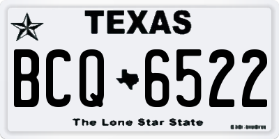 TX license plate BCQ6522