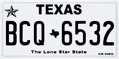 TX license plate BCQ6532