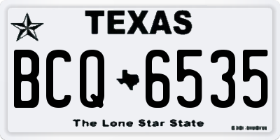 TX license plate BCQ6535