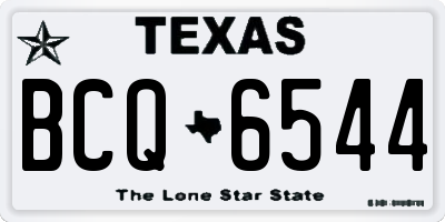 TX license plate BCQ6544