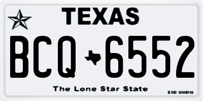 TX license plate BCQ6552