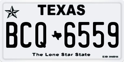 TX license plate BCQ6559