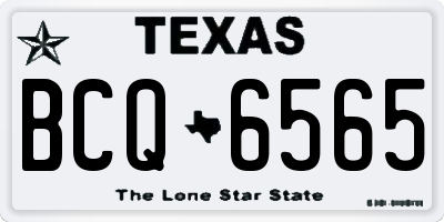 TX license plate BCQ6565