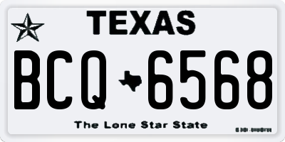 TX license plate BCQ6568