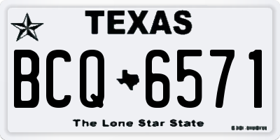 TX license plate BCQ6571