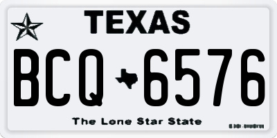 TX license plate BCQ6576