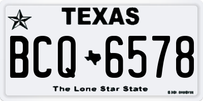 TX license plate BCQ6578