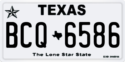 TX license plate BCQ6586