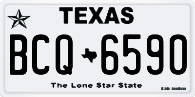TX license plate BCQ6590