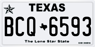 TX license plate BCQ6593