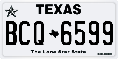 TX license plate BCQ6599