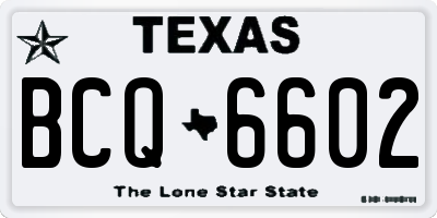 TX license plate BCQ6602