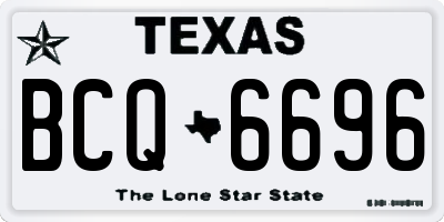 TX license plate BCQ6696
