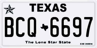TX license plate BCQ6697