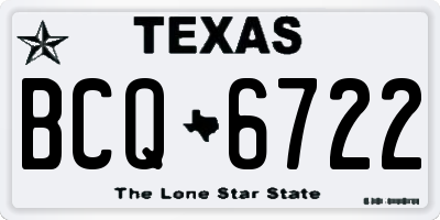 TX license plate BCQ6722