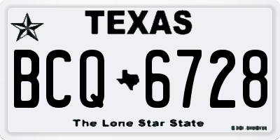 TX license plate BCQ6728