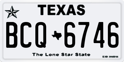 TX license plate BCQ6746
