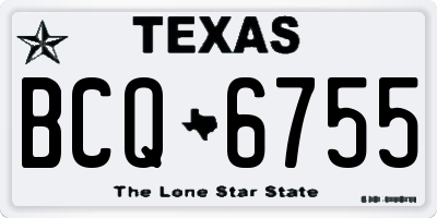 TX license plate BCQ6755