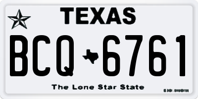TX license plate BCQ6761
