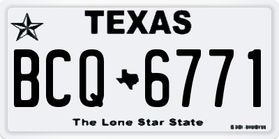 TX license plate BCQ6771