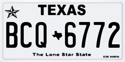 TX license plate BCQ6772