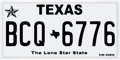 TX license plate BCQ6776