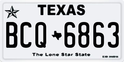 TX license plate BCQ6863