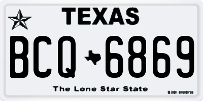 TX license plate BCQ6869