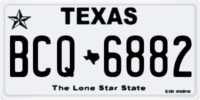 TX license plate BCQ6882